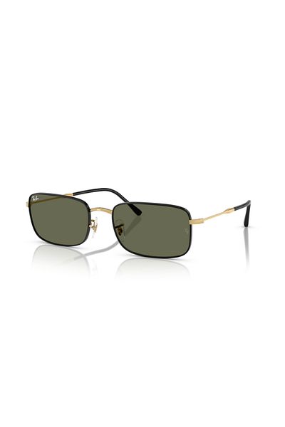 Ray-Ban Ray Ban Unisex Rectangle Sunglasses- Rb 3746 - Lense Size:59mm - Black On Arista