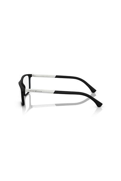 Emporio Armani Man Rectangle Eyeglasses- Ea 3069 - Lense Size:55mm - Rubber Black