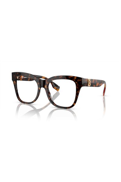 BURBERRY Woman Square Eyeglasses- Be 2388 - Lense Size:50mm - Dark Havana