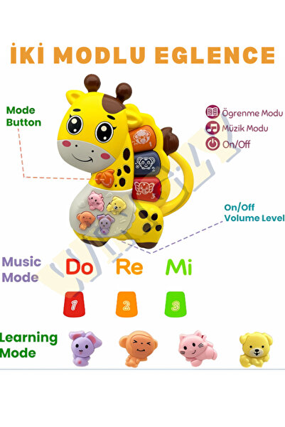 Wingzy Işıklı Ve Müzikli Bebek Piyanosu, Eğitici, Renkli, Sesli Oyuncak, Motor Ve Duyusal Gelişim