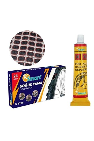 OTO MOTTO Bisiklet Lastik Tamir Yama Seti Soğuk Yama 24 Adet