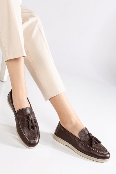 DUMMET Γυναικεία Loafer Casual Παπούτσια από Γνήσιο Δέρμα