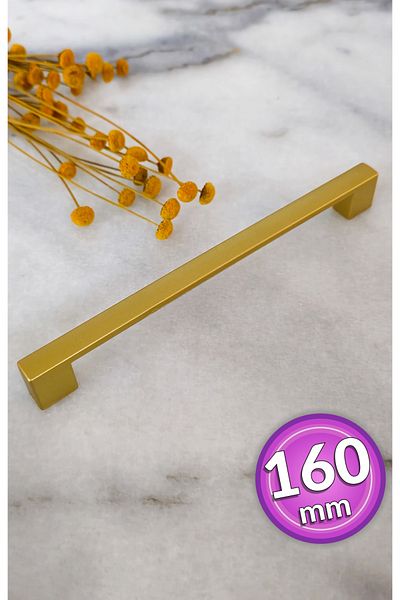 SHAYMA Gold/Matte Metal Handle 160mm (16 cm) Furniture Handle, Cabinet Handle, Kitchen Cabinet Handle, Drawer Handle