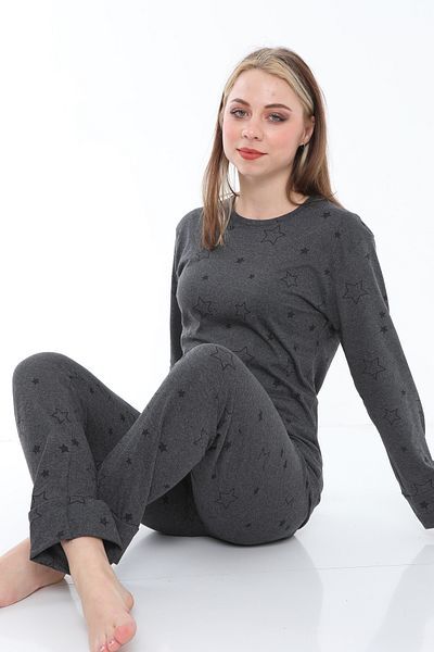 VariaMart Long Sleeve Summer Pijamas Suit