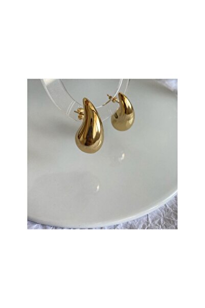 XUPING JEWELRY Gold Renkli Gözyaşı Damla Model Küpe