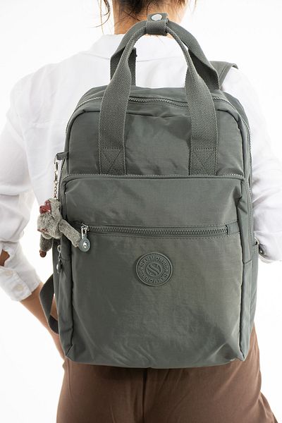 YOGII Rey Model Unisex Αδιάβροχο τσαλακωμένο ύφασμα πολλαπλών τμημάτων Σχολείο και σακίδιο πλάτης για φορητό υπολογιστή μεγάλου μεγέθους