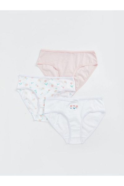 LC Waikiki Κοριτσίστικα εσώρουχα New Season Printed 3 τεμαχίων - S57716Z4
