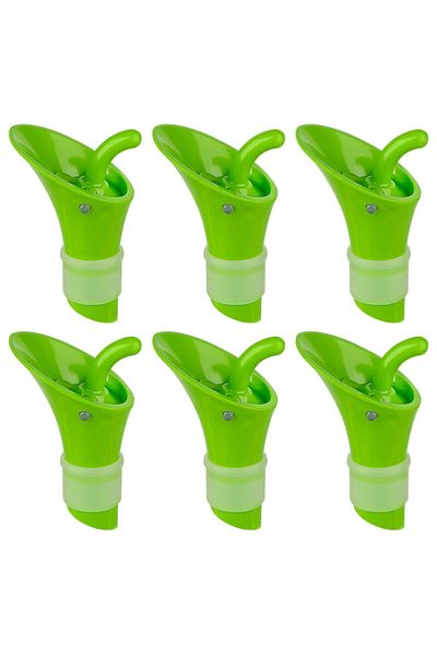 Generic مجموعة من 6 قطع لصب زجاجات بلاستيكية للسوائل