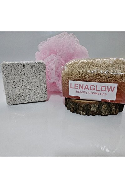 Glow Doğal Kabak Lifli Hyalüronik Asit Özlü Kabak Lifi Sabun Topuk Taşı Ponza...