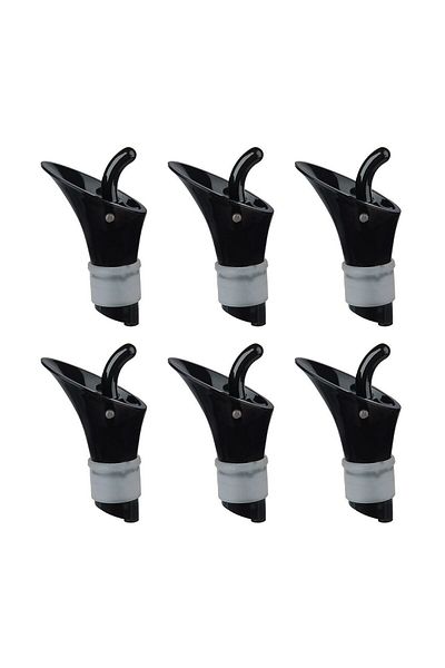 Titiz Plastic Bottle Pourers for Liquids 6 Pcs Set