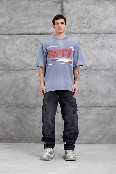 NOMARC Μπλουζάκι Smoke Super Written Oversize