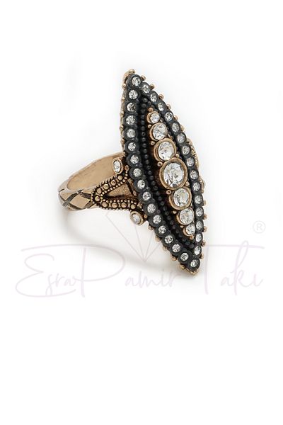 Esra Pamir Diamond Mounted Shuttle Ring