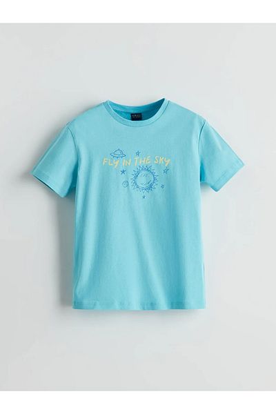LC Waikiki Tricou pentru băiat LCW ECO Blue Crew Deck