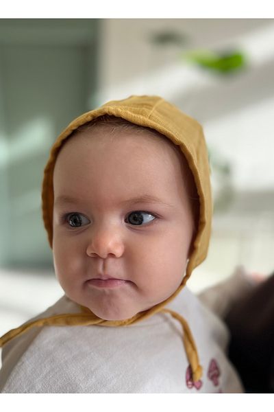 runbaby قطعتان من قبعة الأطفال ذات طبقة واحدة من الموسلين على الوجهين (3-9 أشهر)
