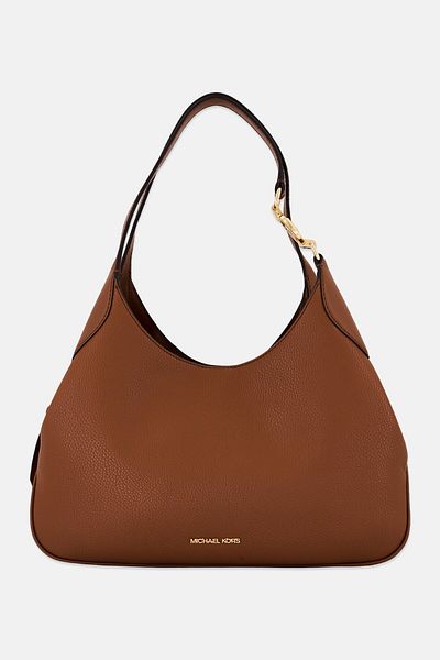 Michael Kors Women Brand Logo Hobo Bag 28 H x 36 L x 11 W cm, Tan