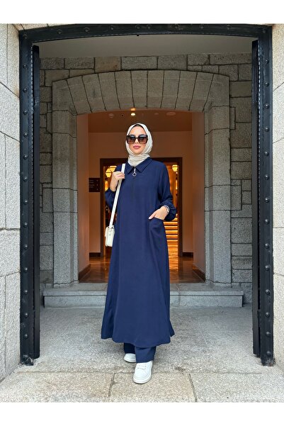 sevannaluxurydesign Fermuar / cep detaylı tunik & pantolon takım