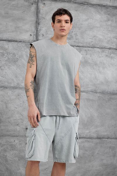 NOMARC Γκρι Washed Oversize εσώρουχο