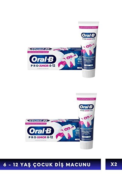 Oral-B Pro Junior Çürük Önleyici Koruma Diş Macunu 75 ml 2 adet