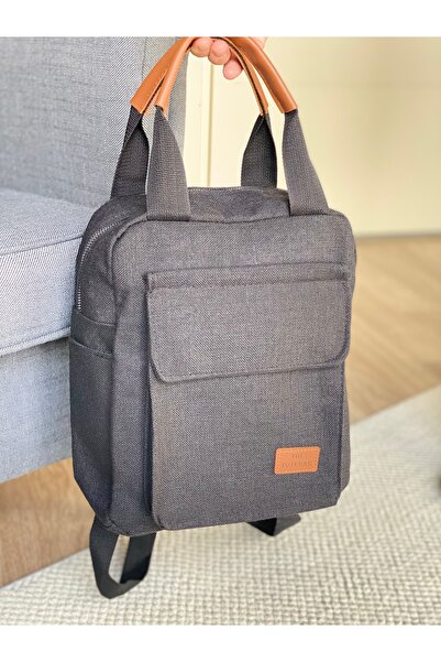 Bagzone حقيبة يد نسائية وحقيبة ظهر مع تفاصيل جيب على الجوانب