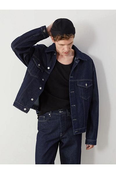 LC Waikiki Мъжко дънково яке LCW Jeans Indigo Relaxed Fit