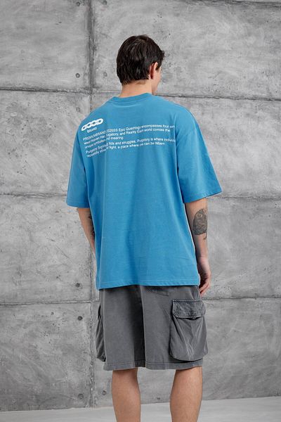NOMARC Tricou supradimensionat albastru Good Written