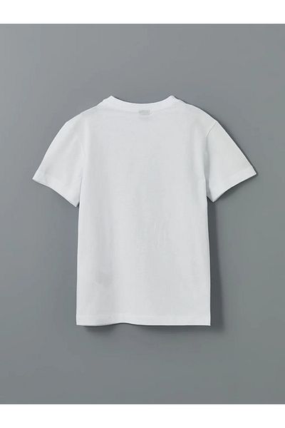 LC Waikiki Lcw Eco White Crew Neck Boys T-Shirt