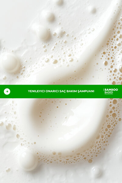 Bamboo Based Professional Green Line Keratin Yenileyici Onarıcı Saç Bakım Şampuanı 400ml