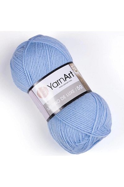 Yarnart MERINO DE LUXE 50 - ΠΛΕΚΤΟ ΝΗΜΑ ΧΕΡΙΟΥ BABY BLUE-215