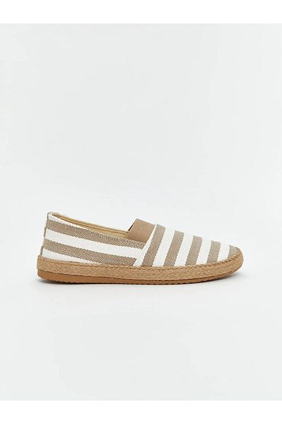 LC Waikiki Lcw Steps Beige Stripe Pattern Men's Espadrille Shoes