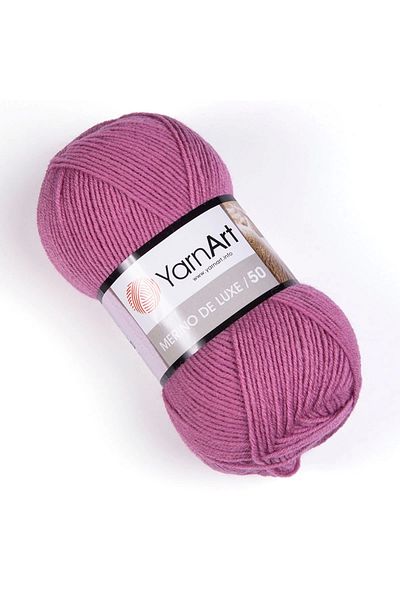 Yarnart Merıno De Luxe 50 - Πλεκτό Χέρι Νήματα Dusty Rose-3017