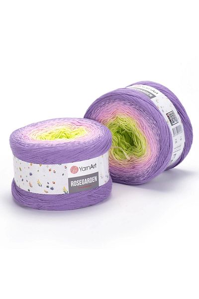 Yarnart Rosegarden - Ață de tricotat manual marmorată Ebruli-312