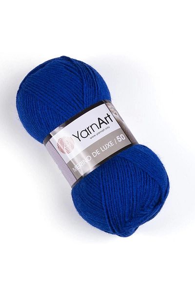 Yarnart MERINO DE LUXE 50 - ΠΛΕΚΤΟ ΝΗΜΑ ΧΕΡΙΟΥ ΣΑΞ ΜΠΛΕ-152