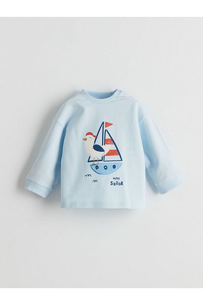 LC Waikiki Crew Neck Striped Baby Boy T-Shirt 2 Pack