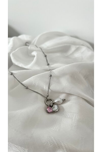 AY LUNORA CHARM ÇELİK KOLYE