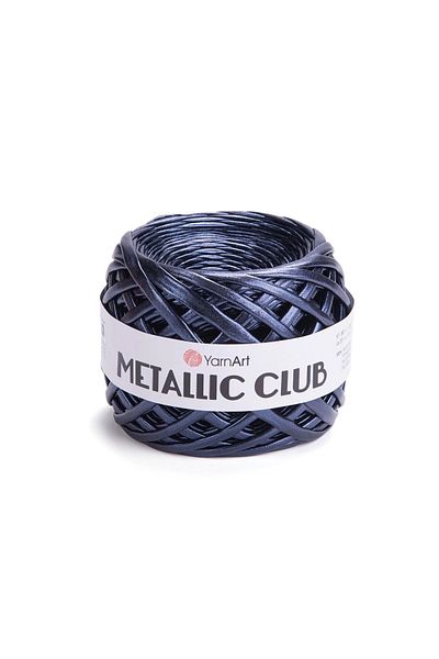 Yarnart METALLIC CLUB - Νυχτερινό Μπλε Πλεκτό Σχοινί - 8128