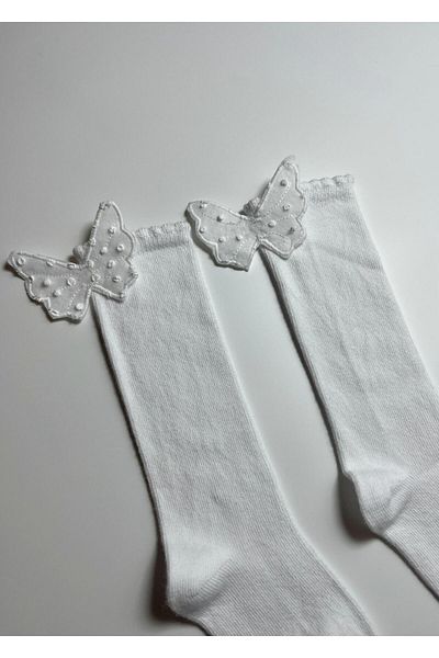 Rumon Cotton Baby Socks with Butterfly Accessories