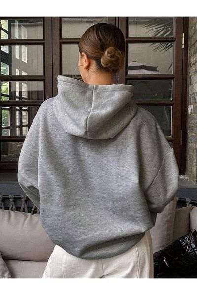SEDA IŞIKLAR Unisex Heart Printed Oversize Sweatshirt