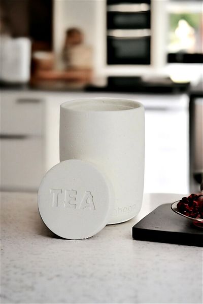 Ghogol Home Bole Countertop Concrete Tea Jar