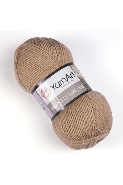 Yarnart MERINO DE LUXE 50 - Μπεζ Χειροποίητο Πλεκτό Νήμα - Μοντέλο 511