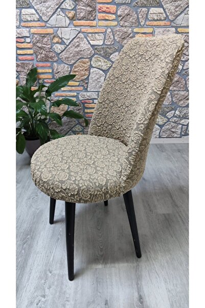COVER TEKSTİL RETRO JAKAR SANDALYE KILIFI ÖRTÜSÜ Mutfak Sandalyesi kılıfı Yemek Sandalyesi kılıfı LIKRALI KUMAŞ