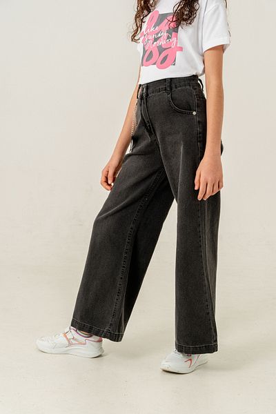 GİYİCEM TEKSTİL Girl's Loose Basic Jeans Trousers 2183