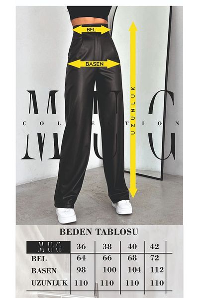 MUG collection Pantaloni din piele PALAZZO
