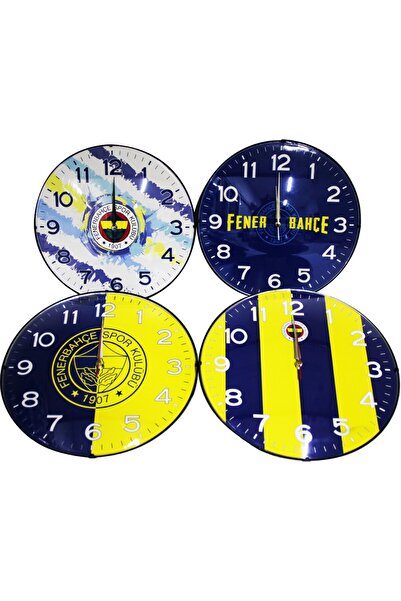 ALPJOY TARAFTAR SARI LACİVERT LİSANSLI DUVAR SAATİ