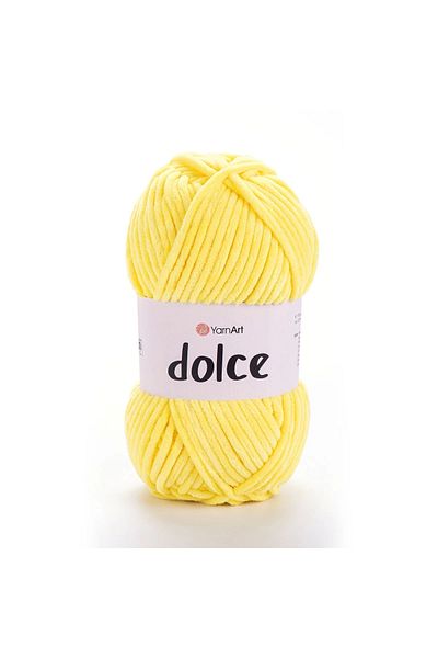 Yarnart Dolce - Βελούδινο Χειροποίητο Νήμα Πλεξίματος Κίτρινο-851