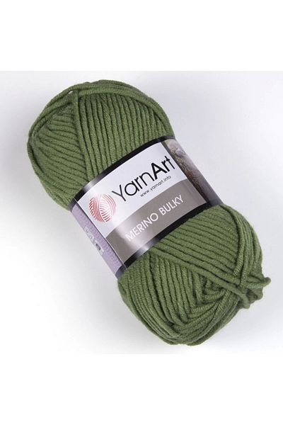 Yarnart Merino Bulky - Πλεκτό Χέρι Νήμα Πράσινο-098