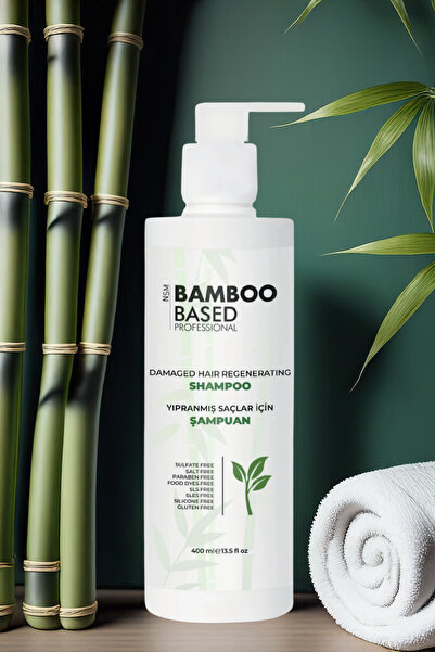 Bamboo Based Professional Green Line Keratin Yenileyici Onarıcı Saç Bakım Şampuanı 400ml