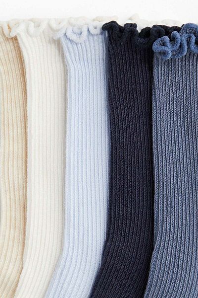 H&M 5-pack rib-knit socks