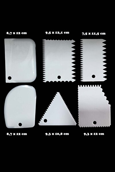 hobiadresi Plastik şekillendirici kesme kazıma aparatı 6 lı set