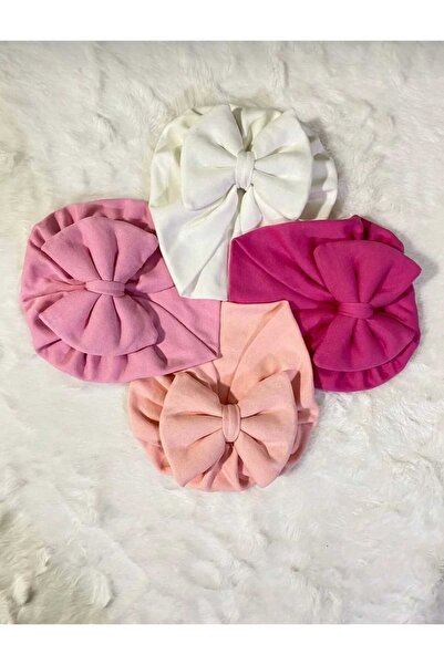 BabyWings مجموعة من 4 قطع من قبعات الأطفال ذات اللون الصلب