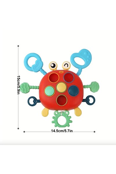 tutobaby Yengeç Şekilli Montessori Duyusal Gözlem Beceri Geliştirme Eğitici Oyuncağı